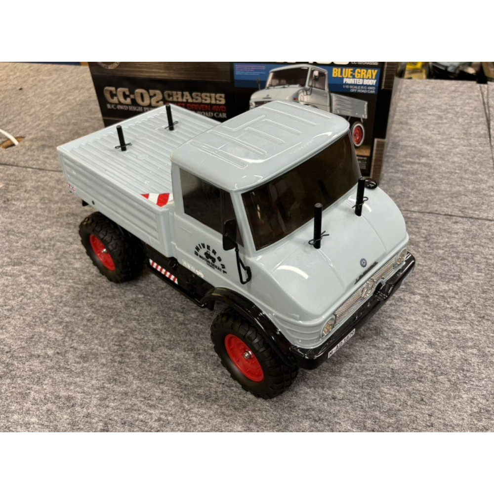 (中古品) 1/10 RC Tamiya 賓士烏尼莫克406  CC-02 底盤+車身-細節圖2