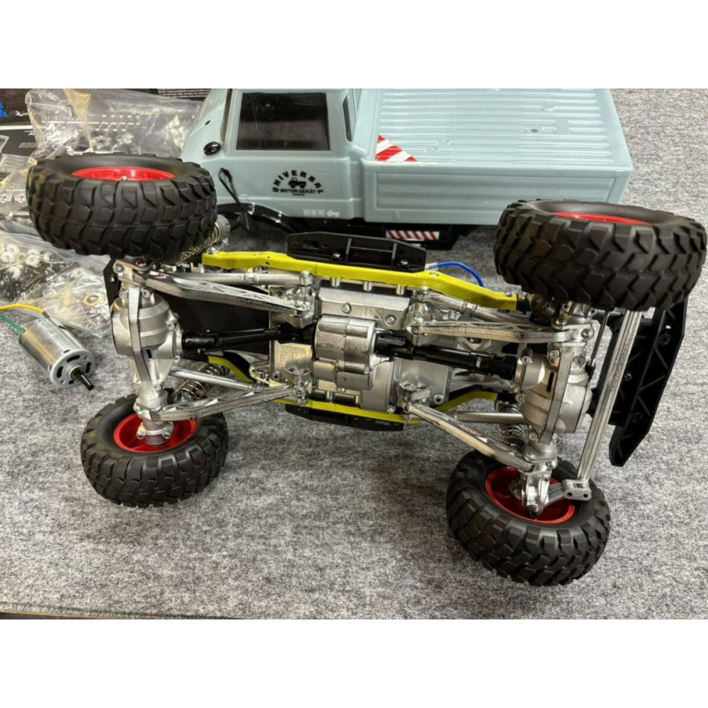 (中古品) 1/10 RC Tamiya 賓士烏尼莫克406  CC-02 底盤+車身-細節圖5