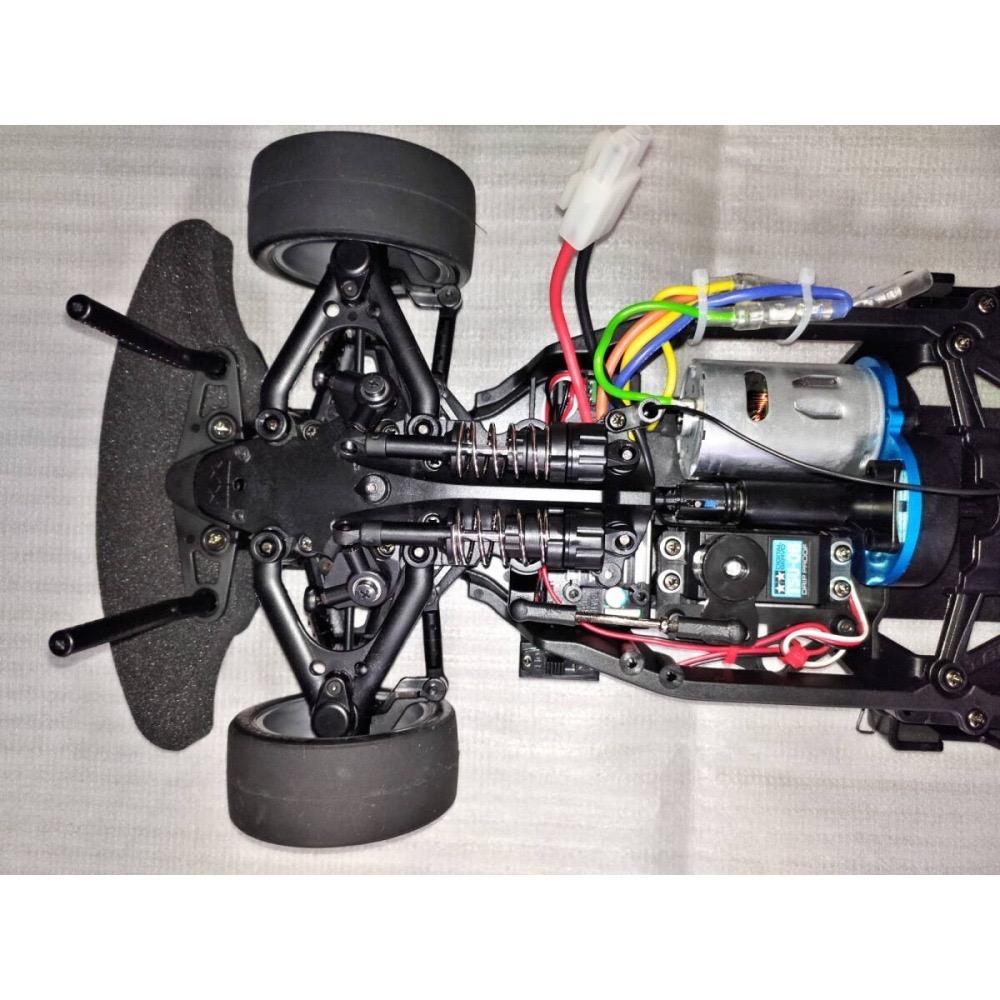Tamiya 1/10 1997賓士CLK-GTR(TC-01底盤)含2.4G無線電電動遙控驅動器★僅試運轉★-細節圖4