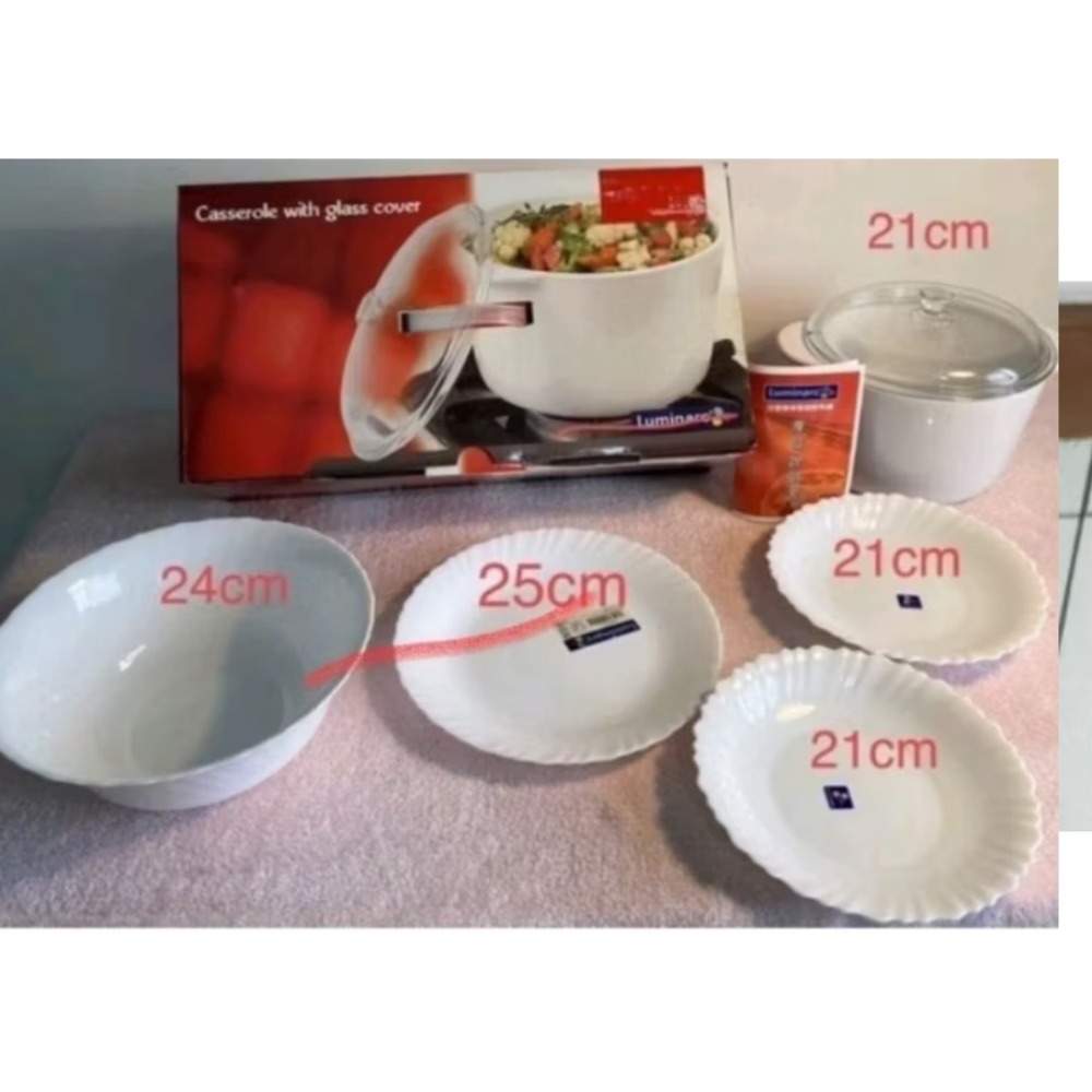 法國樂美雅耐熱玻璃鍋3公升及盤子組-細節圖6