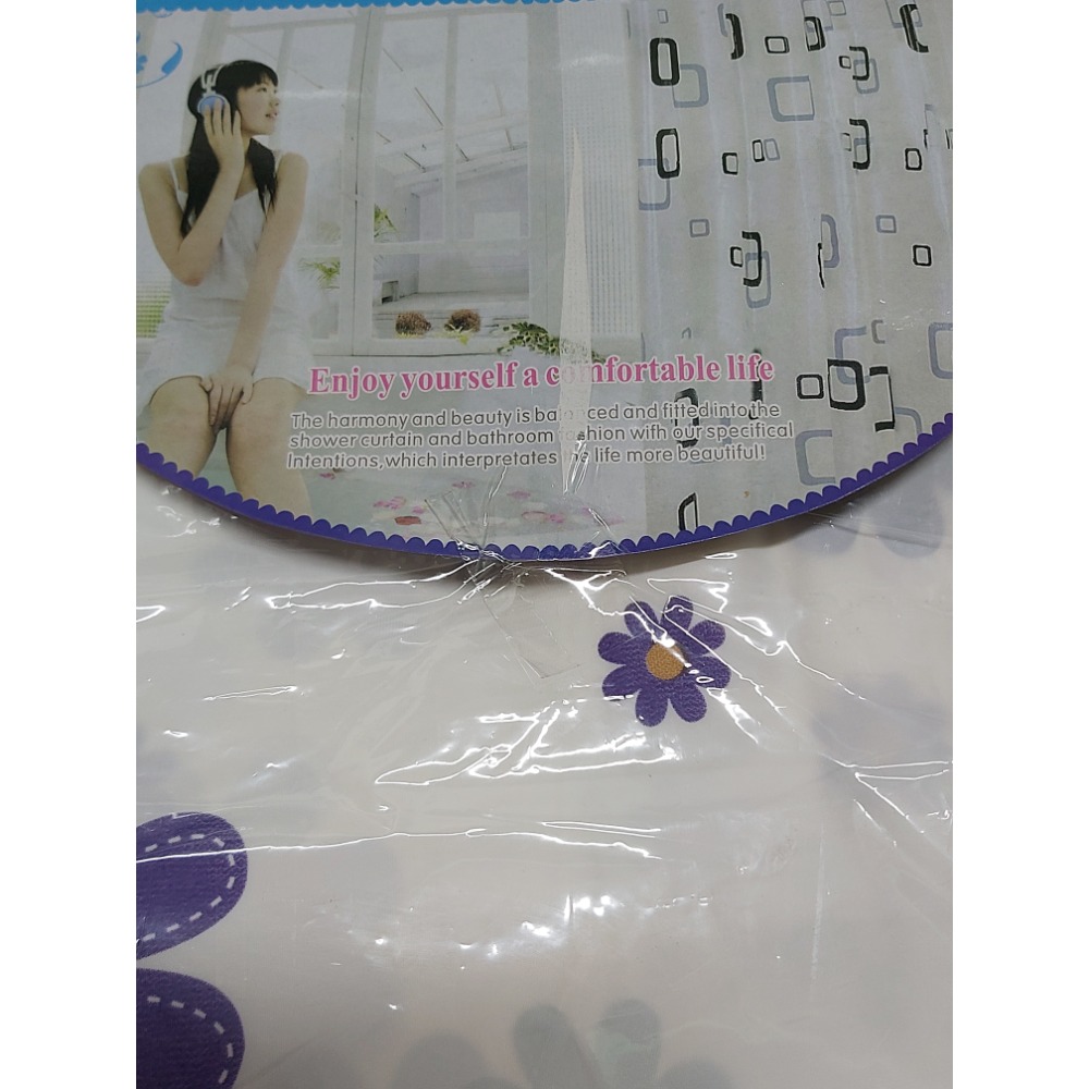 浴室浴簾  PEVA材質  長寬180×180cm-細節圖3