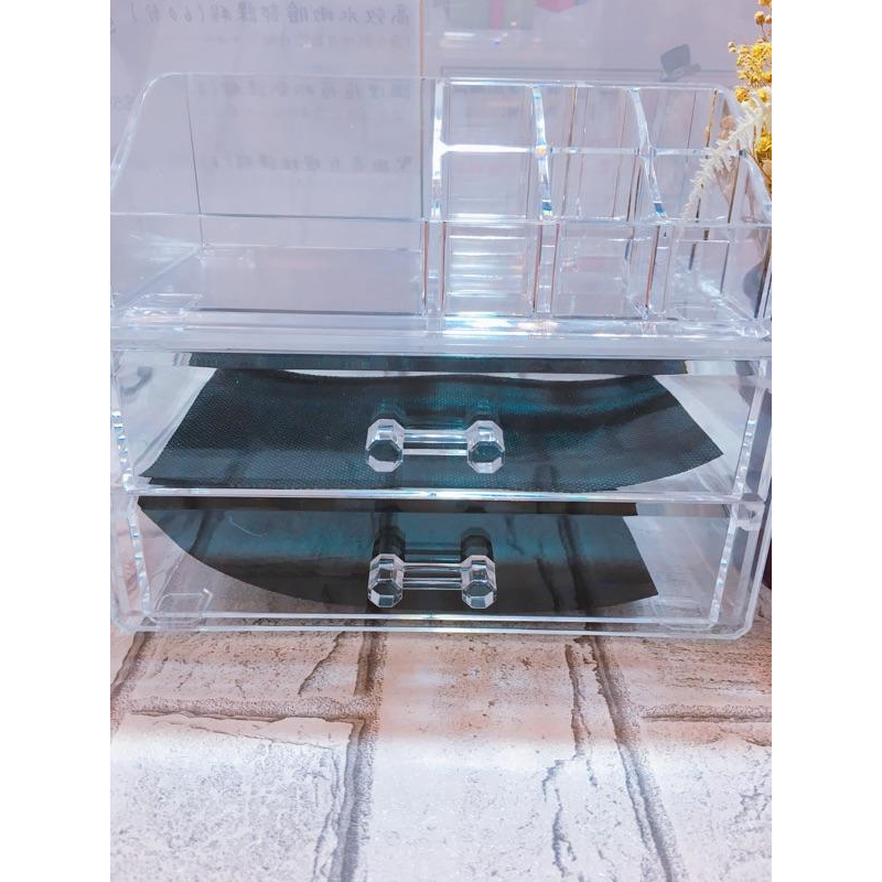 現貨✨ 化妝盒 彩妝盒收納盒化妝櫃 梳妝台 壓克力收納 唇膏口紅指甲油收納架 透明桌上盒-細節圖5