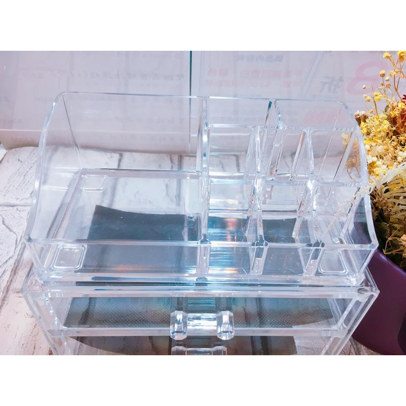 現貨✨ 化妝盒 彩妝盒收納盒化妝櫃 梳妝台 壓克力收納 唇膏口紅指甲油收納架 透明桌上盒-細節圖8