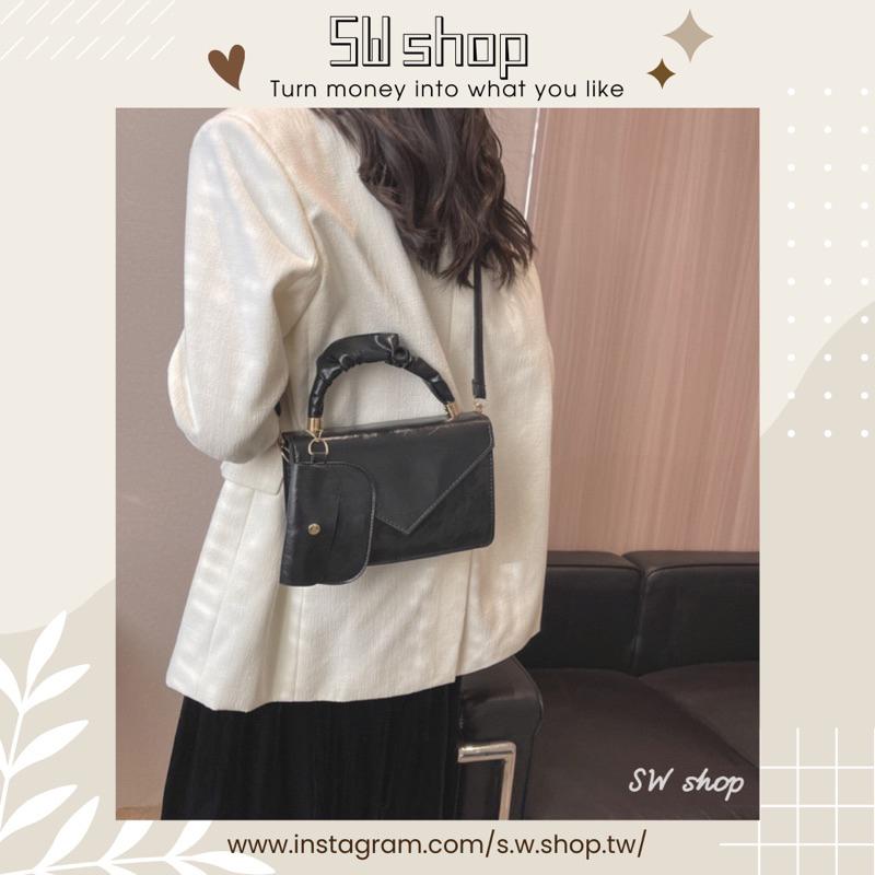【sw.shop】🔥現貨+ 預購實拍🔥復古簡約信封包 2023新款 信封包 小方包 側背包 女包 單肩包 磁扣包 復古包-細節圖2