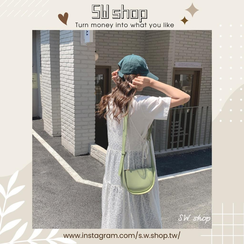 【sw.shop】缺貨🔥預購實拍🔥新版百搭腋下包 2022新款 斜背包 側背包 半月包 女包 單肩包 腋下包 馬鞍包-細節圖4