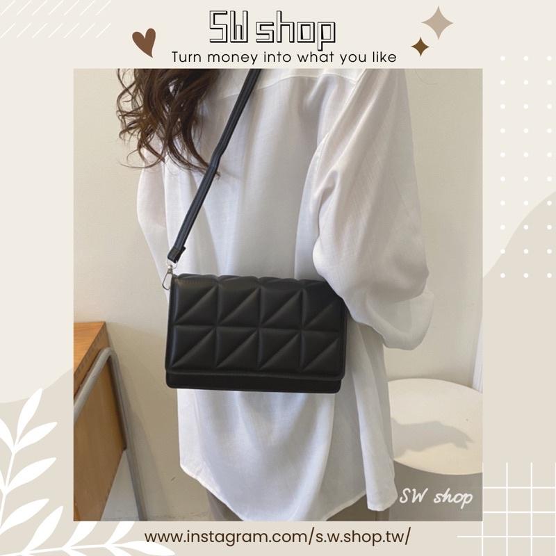 【sw.shop】🔥現貨 + 預購實拍🔥韓版格菱包包 2022新款 格菱包 斜背包 側背包 女包 單肩包 磁扣包 質感包-細節圖3