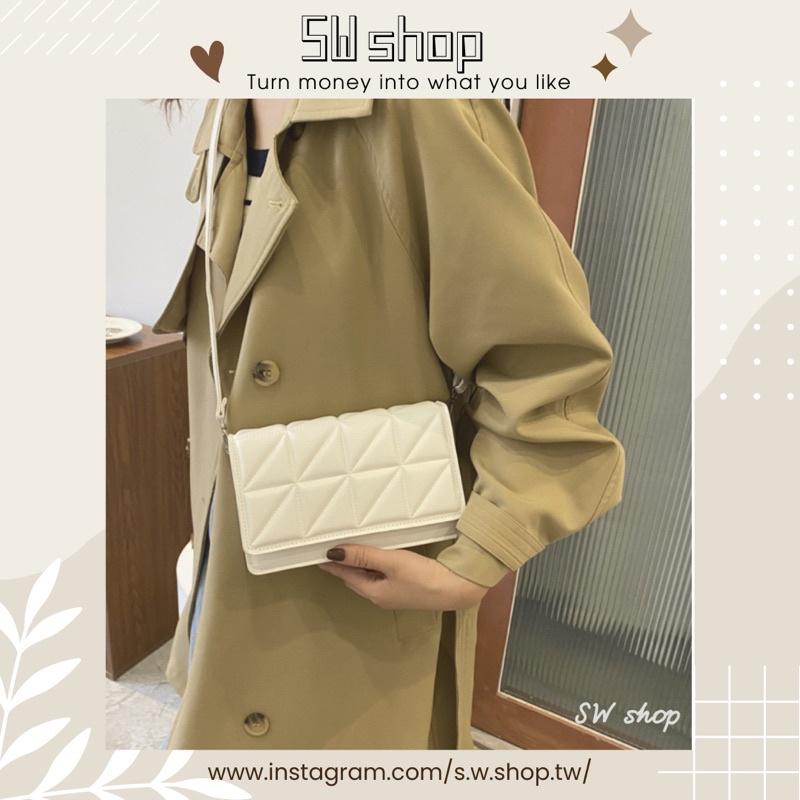 【sw.shop】🔥現貨 + 預購實拍🔥韓版格菱包包 2022新款 格菱包 斜背包 側背包 女包 單肩包 磁扣包 質感包-細節圖4