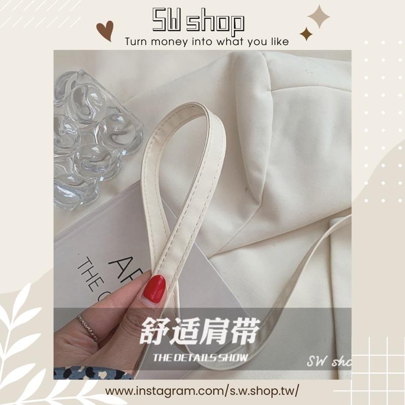 【sw.shop】🔥預購實拍🔥素面水餃包腋下包 2022新款 水餃包 斜背包 側背包 女包 單肩包 磁扣包 質感包 腋下-細節圖6