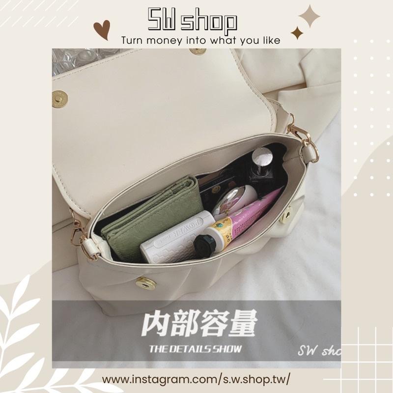 【sw.shop】🔥預購實拍🔥素面水餃包腋下包 2022新款 水餃包 斜背包 側背包 女包 單肩包 磁扣包 質感包 腋下-細節圖8