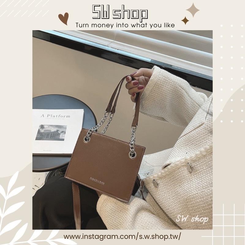 【sw.shop】🔥現貨 + 預購實拍🔥韓版素面小廢包2022新款 小方包 斜背包 側背包 女包 單肩包 質感包 小廢包-細節圖2