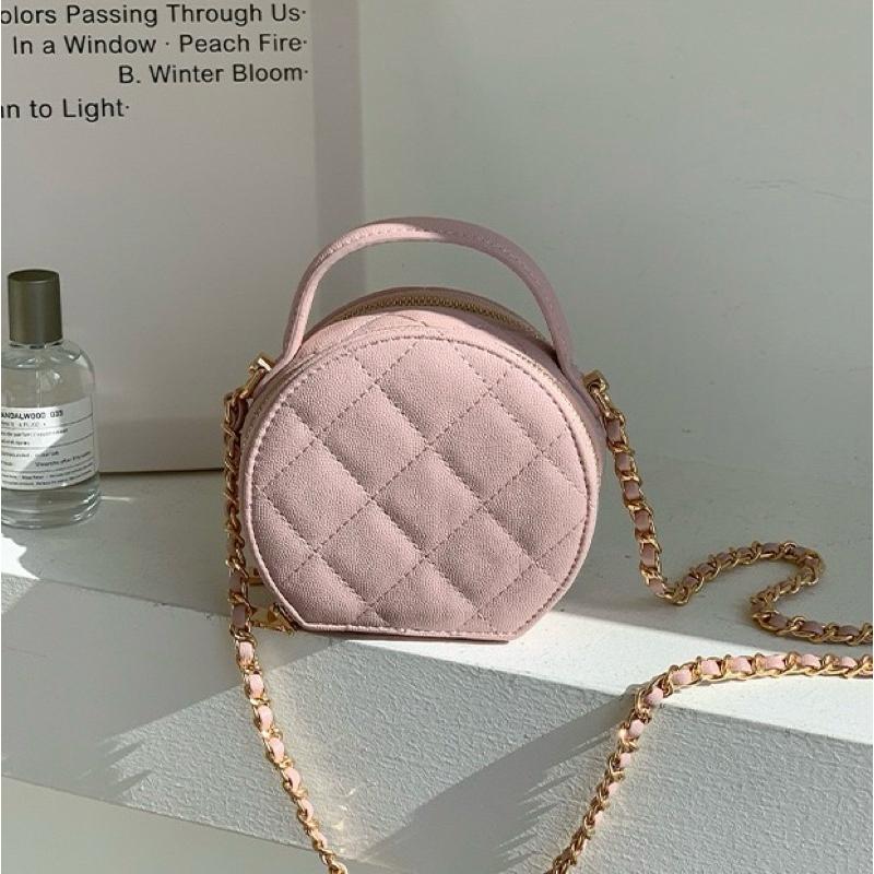 【sw.shop】🔥台灣出貨🔥小香風菱格小圓包 2024新款 格菱包 斜背包 側背包 女包 單肩包 小圓包 質感包-細節圖7