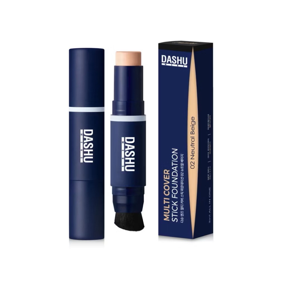 ［型男專區］🌹愛美是天性🌹DASHU 男士多效遮瑕粉底 棒SPF50+ PA++++12g,02 Neutral-細節圖3