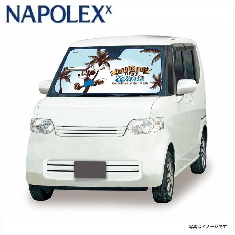 【布拉斯】遮陽板 NAPOLEX  Disney 米奇 前擋遮陽板 遮陽 汽車遮陽板 WD-379-細節圖2