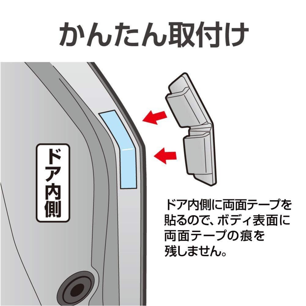 【布拉斯】日本 SEIKO 車門防護片車門彎角防護 防撞條 防撞片 碳纖紋 透明 保護 4入 EW-142 EW-138-細節圖7