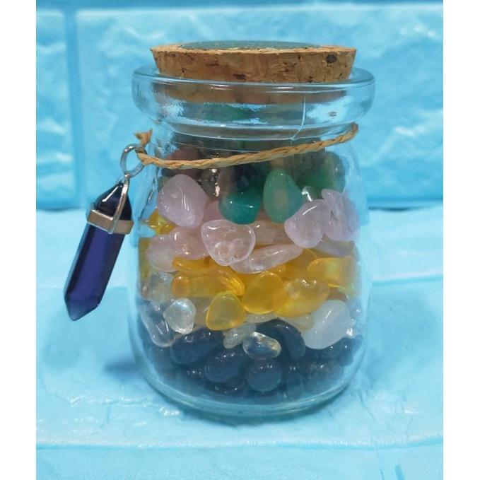 開運好物 開運水晶 開運飾品 療癒 許願瓶 能量瓶 能量石 五行水晶 天然水晶 白水晶 東陵玉 黃虎眼 聖誕禮物 交換禮-細節圖6