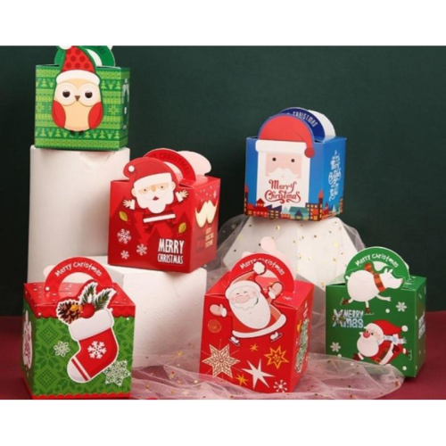 聖誕節禮盒 聖誕包裝 耶誕禮物 聖誕紙盒 造型紙盒 聖誕蘋果盒 包裝盒 糖果盒 餅乾盒 蛋糕盒 牛軋糖盒 手提盒