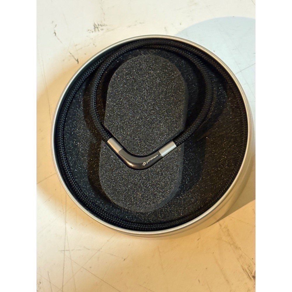 日本Phiten METAX項鍊 黑色棕色-細節圖3