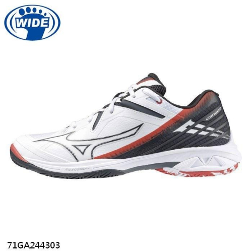 寬楦羽球鞋 ⚽️乒冠體育🏓 Mizuno WAVE CLAW 3 71GA244303