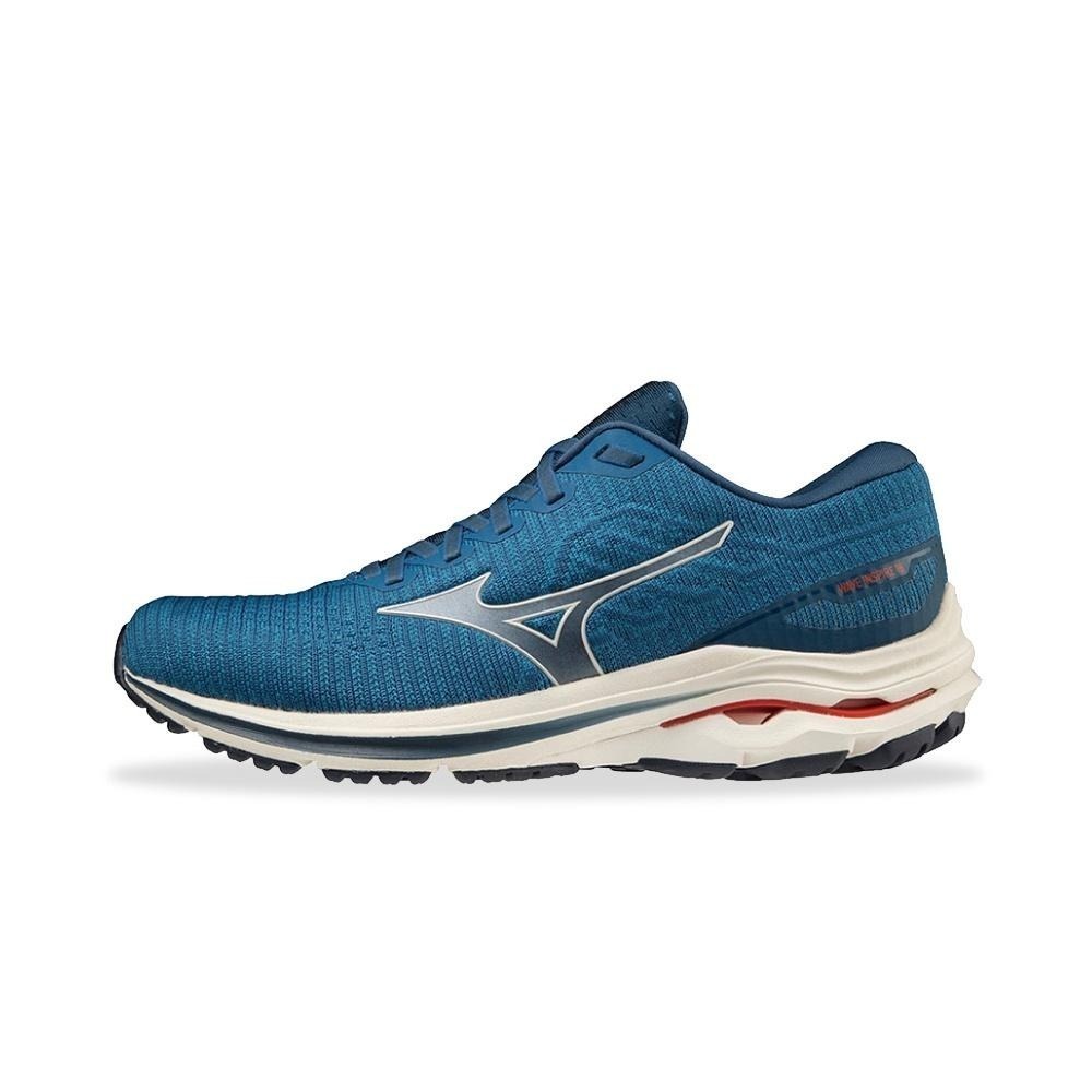 乒冠體育  Mizuno 男款慢跑鞋 WAVE INSPIRE 18 WAVEKNIT SSW J1GC222214-細節圖2