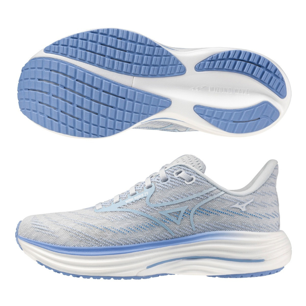 🏐乒冠體育🏓 Mizuno 女慢跑鞋 WAVE RIDER 29 (4E超寬楦) J1GD250674-細節圖2