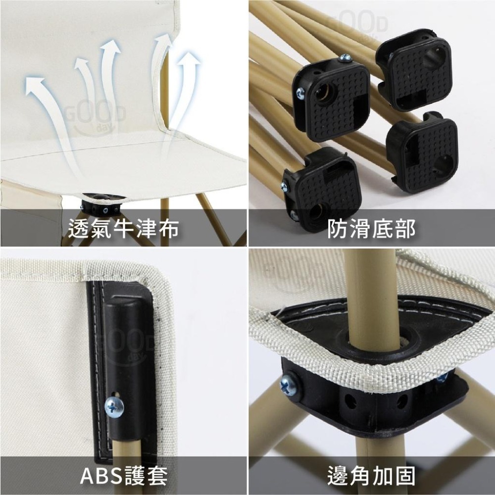 【Outdoor】戶外折疊椅  休閒椅 戶外椅 野餐椅 露營椅 露營摺疊椅 登山椅 (附贈收納提袋)-細節圖3