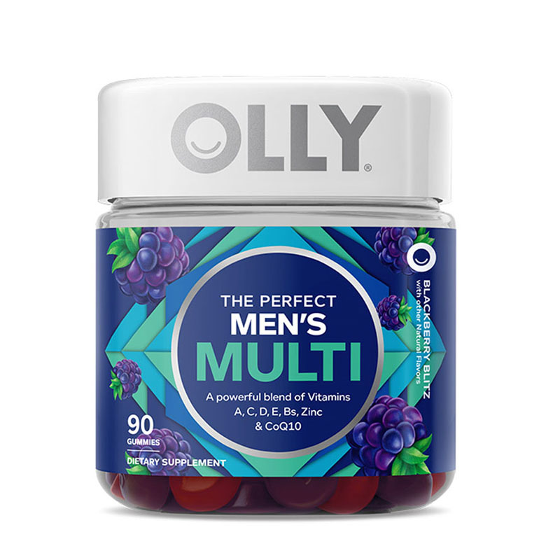 🖐全館免運🚚OLLY男士營養複合維生素葉酸軟糖VB12成人輔酶Q10 90粒瓶 七老闆 七老板 三只羊 瘋狂小楊哥-細節圖5