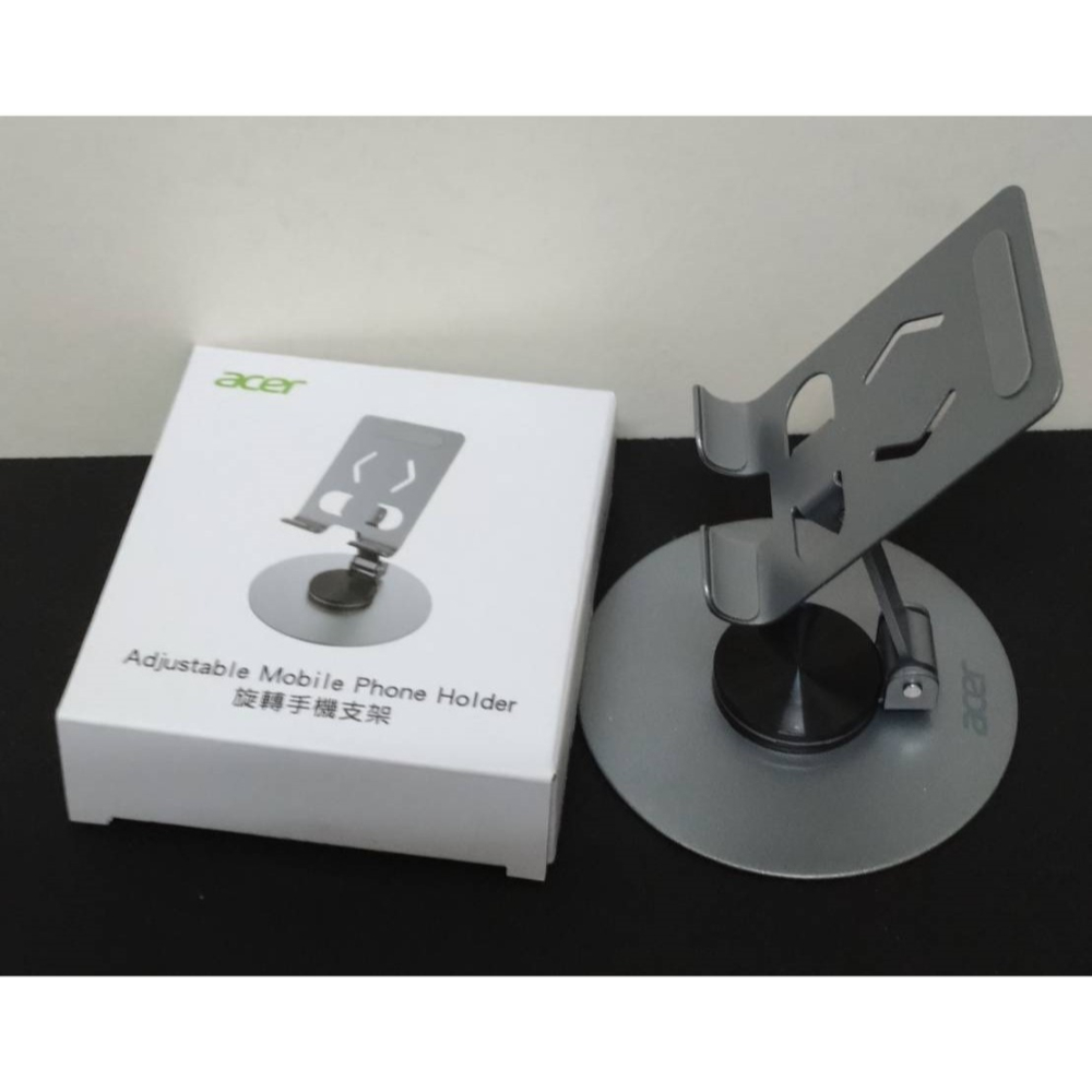 全金屬手機支架 360度旋轉 宏碁紀念品-細節圖2