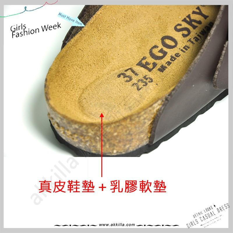 BOSTON波斯頓經典伯肯鞋拖鞋柏肯鞋包頭伯肯拖鞋可當情侶鞋拖鞋MIT台灣手工製造akkilla真皮鞋墊超強吸汗-細節圖5