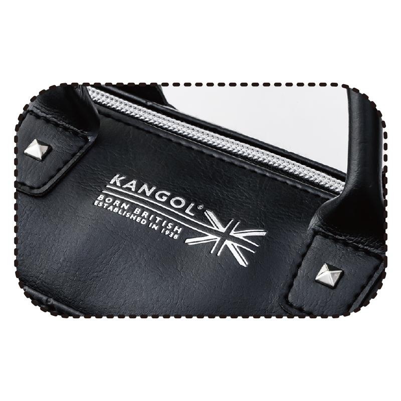 袋我走【KANGOL 皮質3way黑色波士頓包】-細節圖4