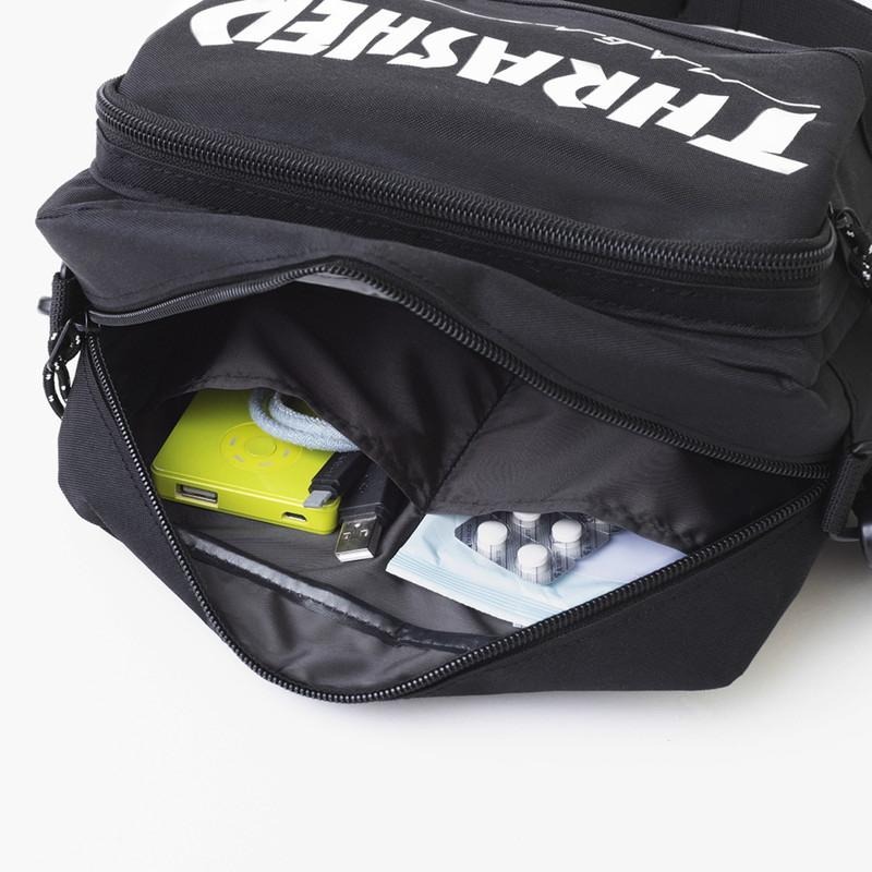 袋我走【THRASHER 黑色側背包】-細節圖4