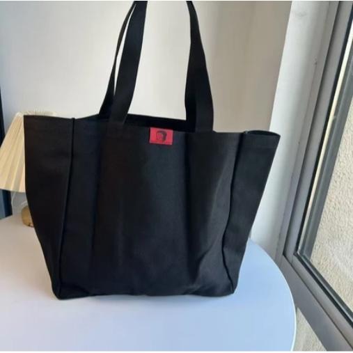 袋我走【Pan Dorobou 麵包小偷黑色托特包】-細節圖3