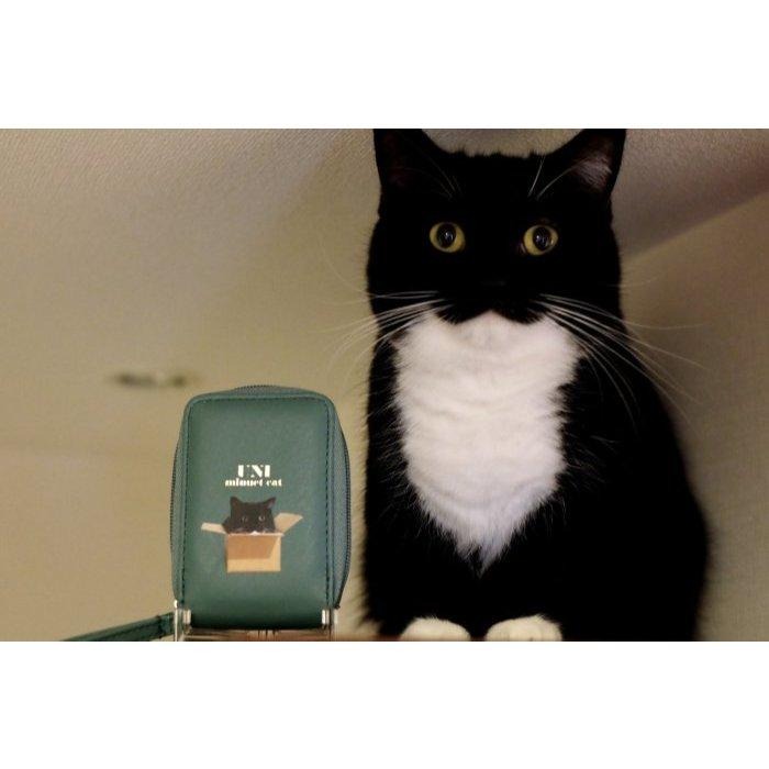 袋我走【UNI MINUET CAT 綠色卡片收納夾】-細節圖2