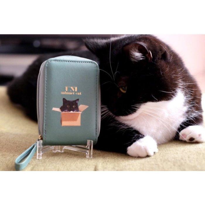 袋我走【UNI MINUET CAT 綠色卡片收納夾】-細節圖3