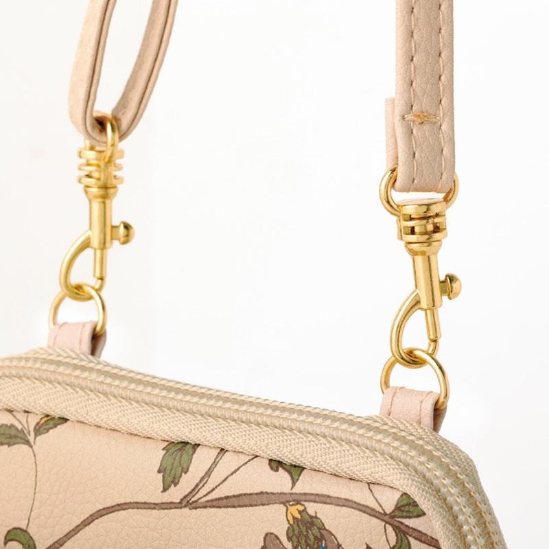 袋我走【LAURA ASHLEY 花卉手機斜背包】-細節圖2