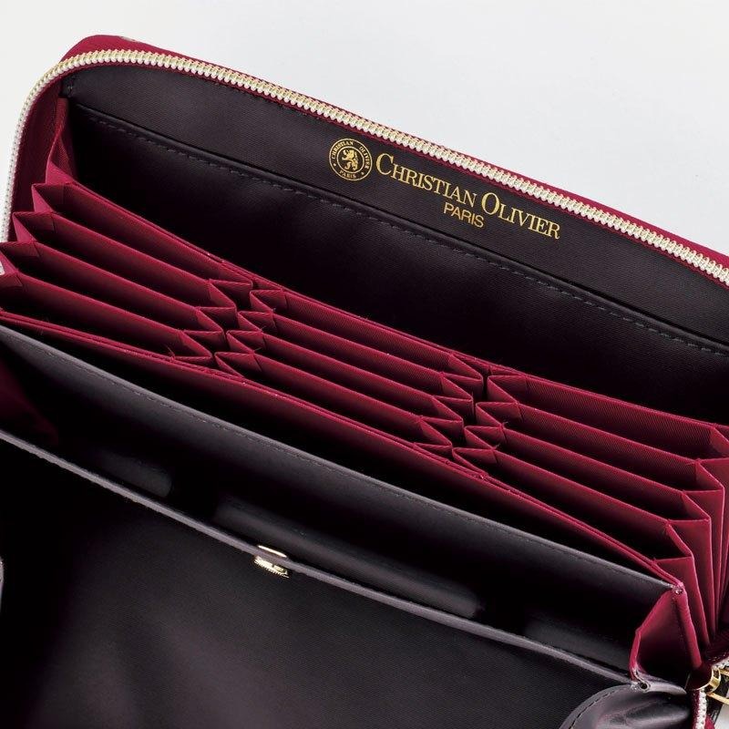 袋我走【CHRISTIAN OLIVIER PARIS 咖色時尚長夾】-細節圖3
