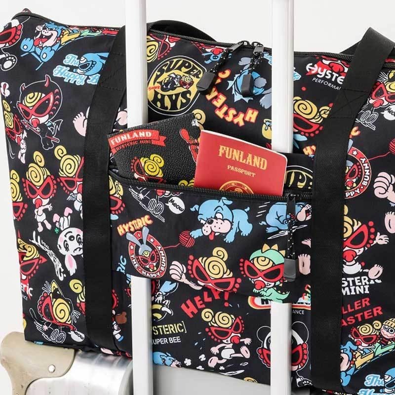 袋我走【HYSTERIC MINI 黑超3way旅行袋】-細節圖4