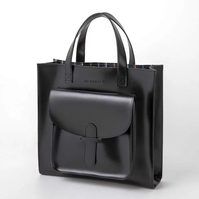 袋我走【REDYAZEL 黑色 質感 托特包 手提包 肩背包 3way包】-細節圖5