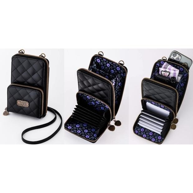 袋我走【ANNA SUI 黑色皮質手機包】-細節圖3