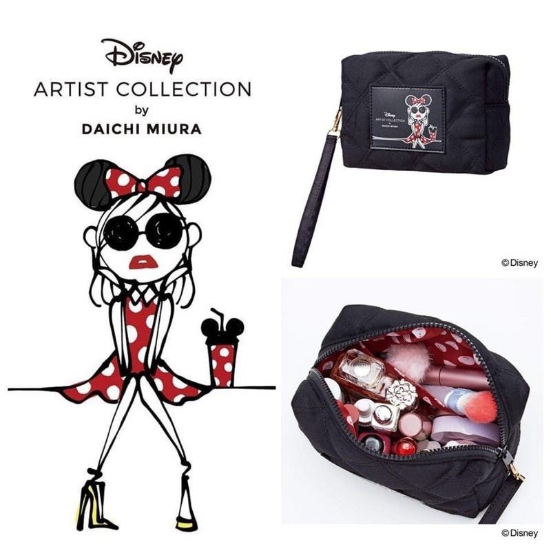 袋我走【Disney ARTIST COLLECTION by DAICHI MIURA 黑色化妝包】-細節圖3