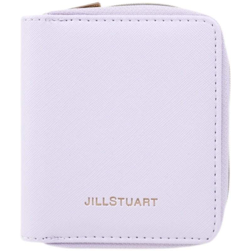 袋我走【JILL STUART紫色拉鍊收納包/錢包&印鑑組】-細節圖3