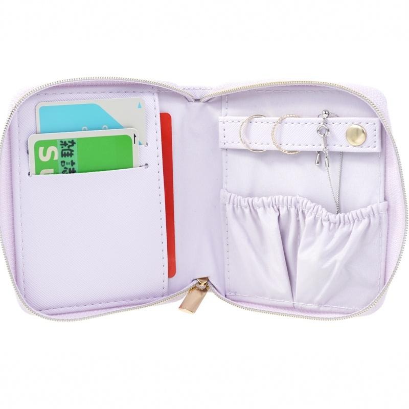 袋我走【JILL STUART紫色拉鍊收納包/錢包&印鑑組】-細節圖6