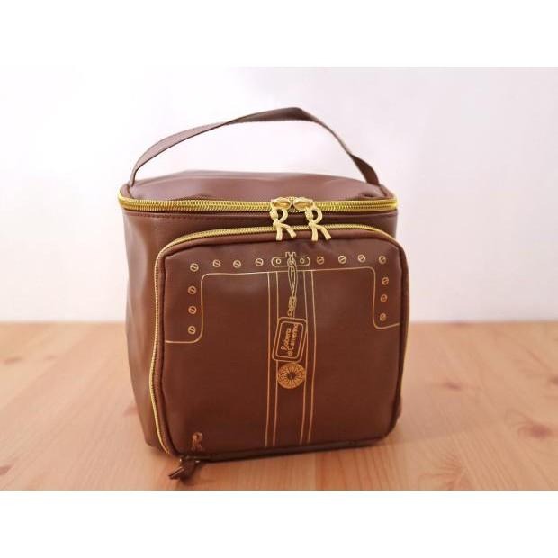 袋我走【ROBERTA DI CAMERINO咖啡色箱型化妝箱】-細節圖5