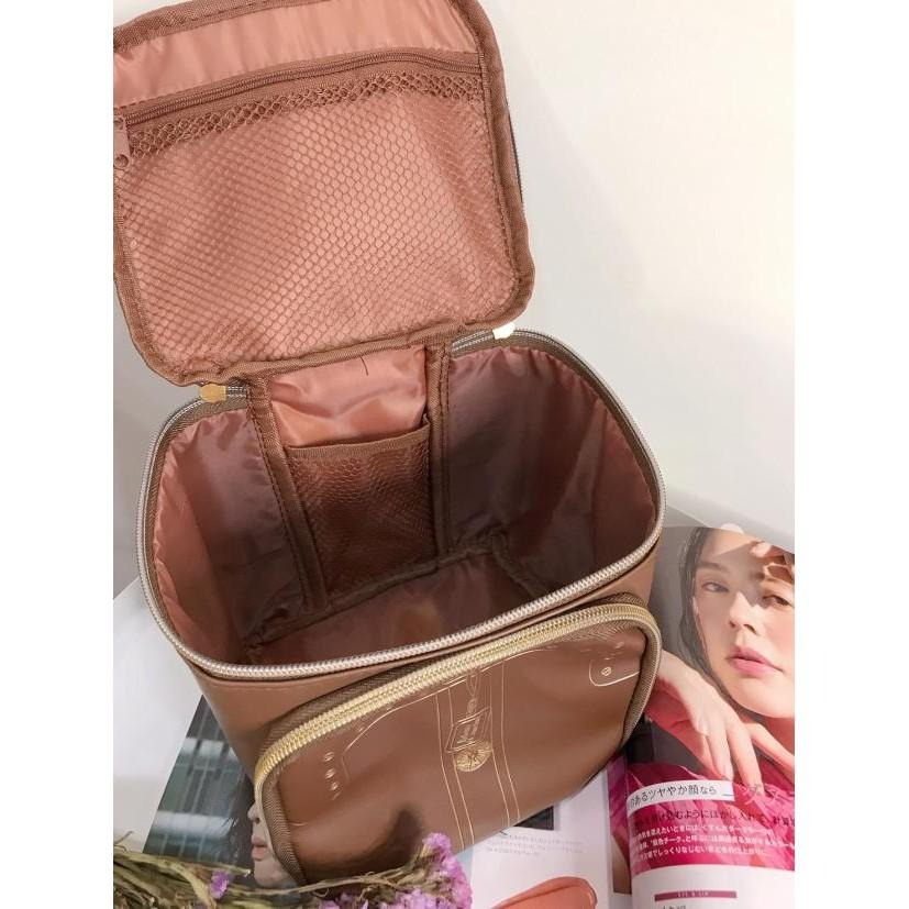 袋我走【ROBERTA DI CAMERINO咖啡色箱型化妝箱】-細節圖6