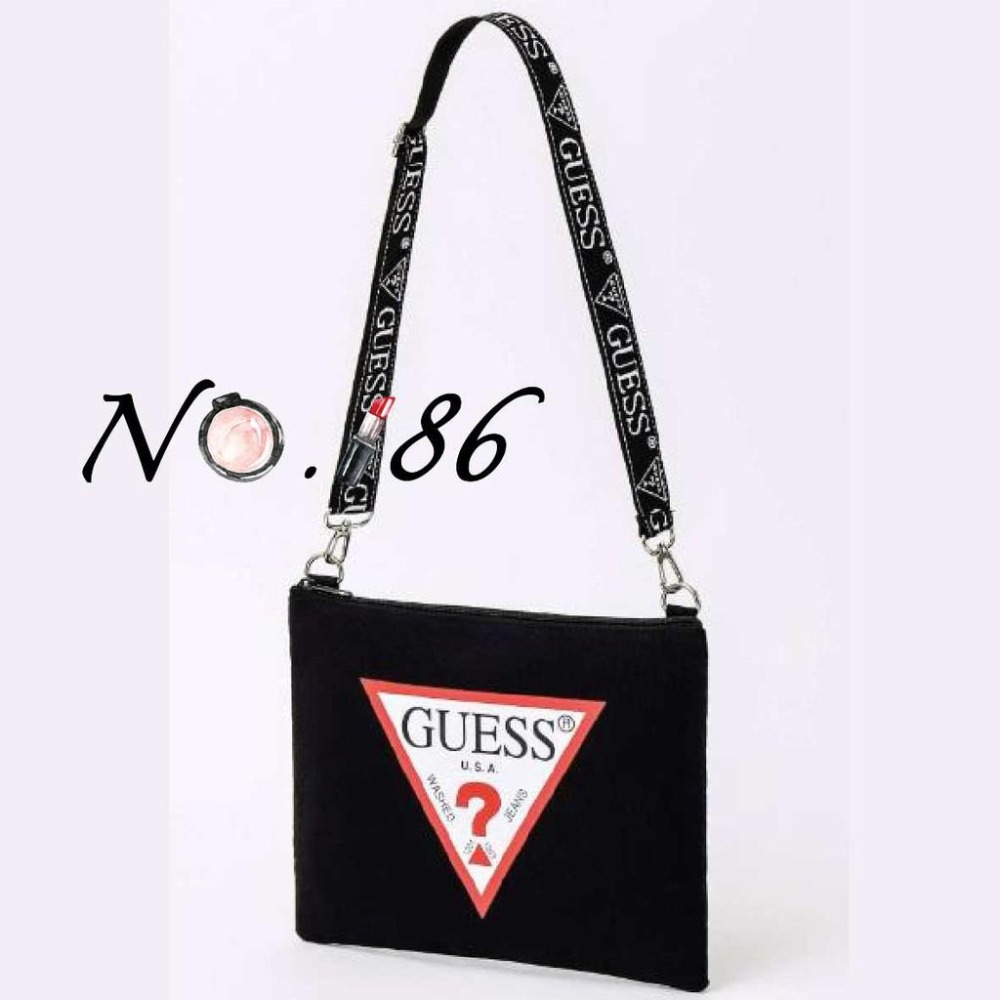 袋我走【FREAK’S STORE × GUESS 聯名黑色托特+斜背包+背帶三件組】-細節圖4