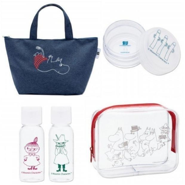 袋我走【MOOMIN 嚕嚕米 藍色便當袋+透明小袋+分裝罐五件組】-細節圖2