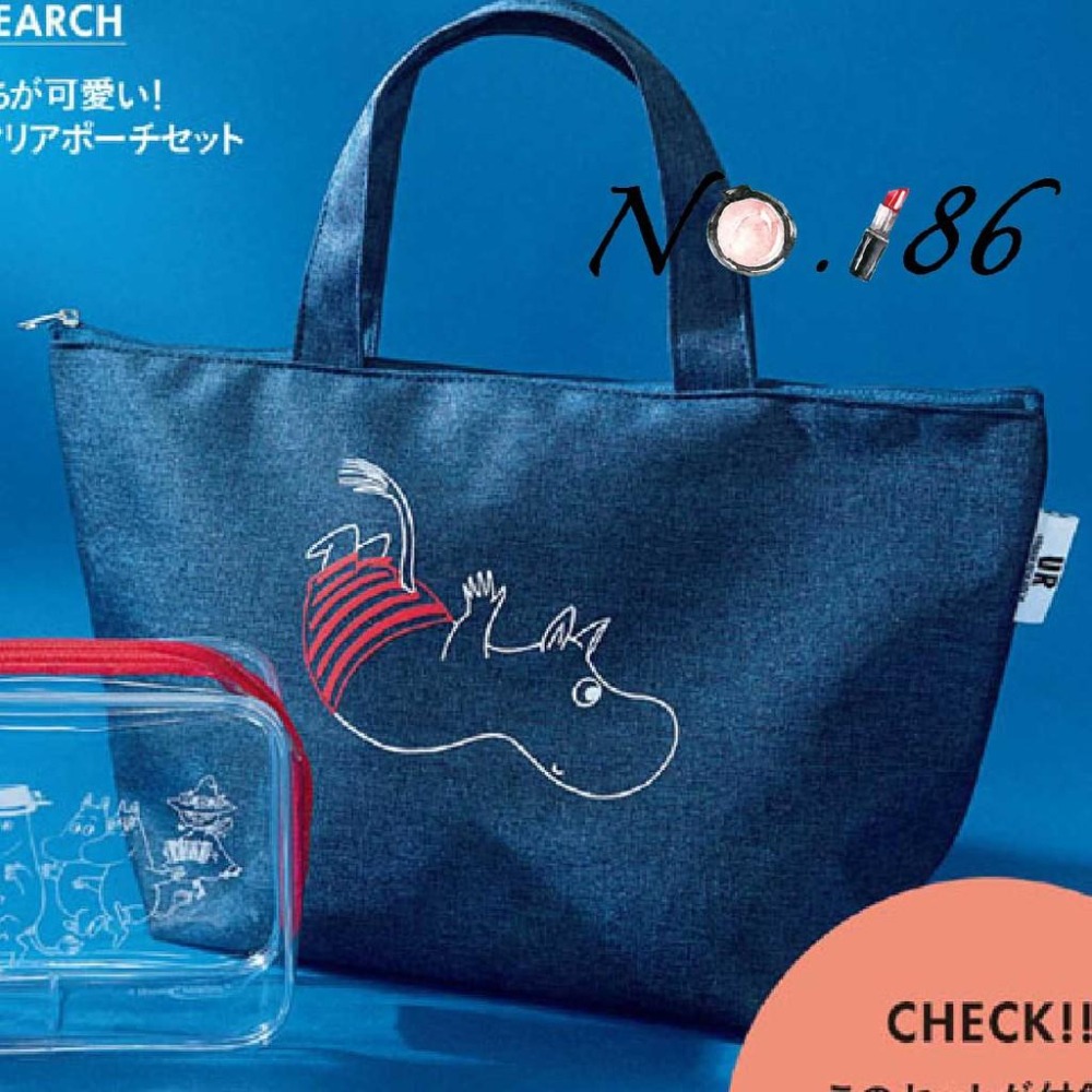 袋我走【MOOMIN 嚕嚕米 藍色便當袋+透明小袋+分裝罐五件組】-細節圖6