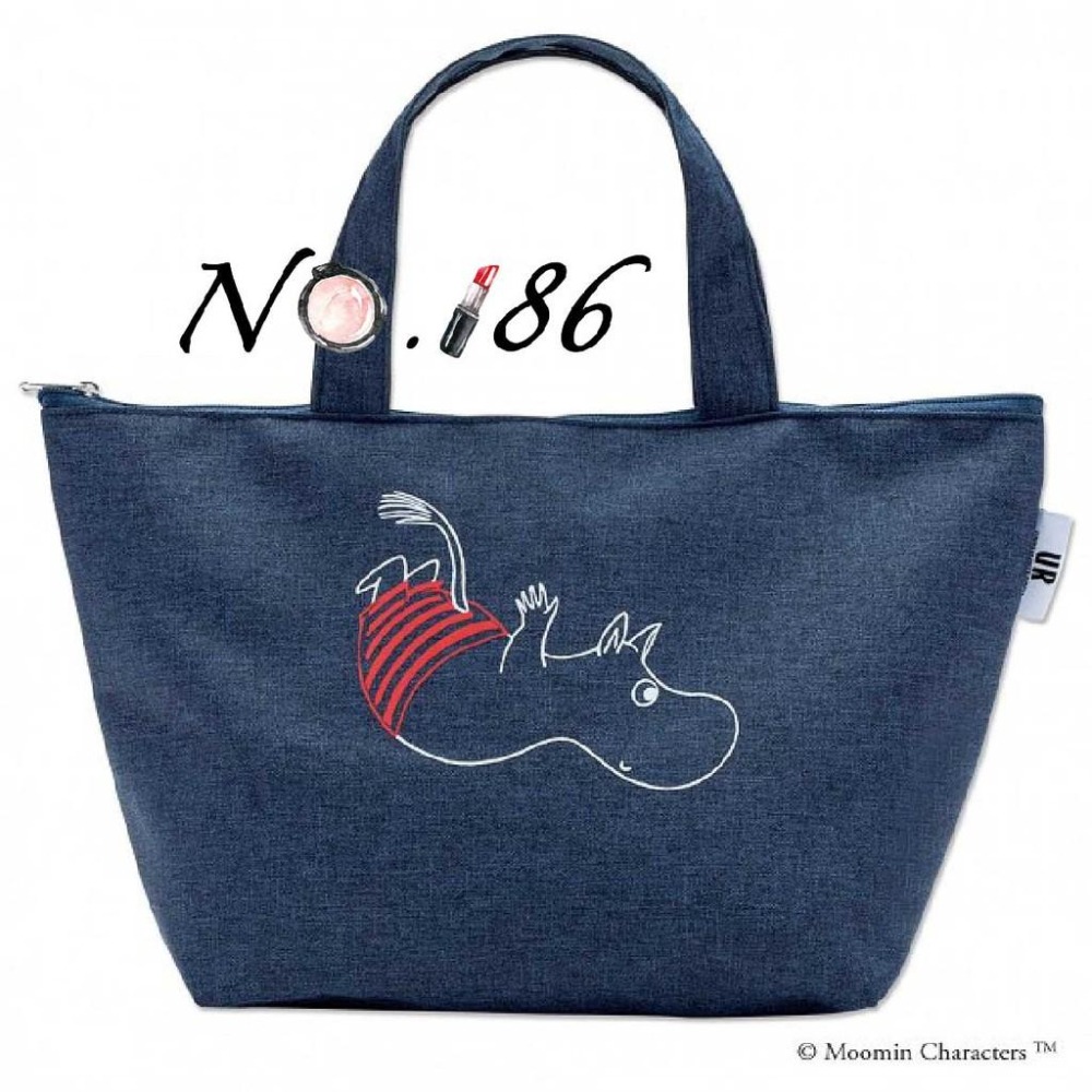 袋我走【MOOMIN 嚕嚕米 藍色便當袋+透明小袋+分裝罐五件組】-細節圖7