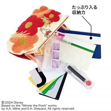 袋我走【小熊維尼 白色刺繡花朵口金包】-細節圖4