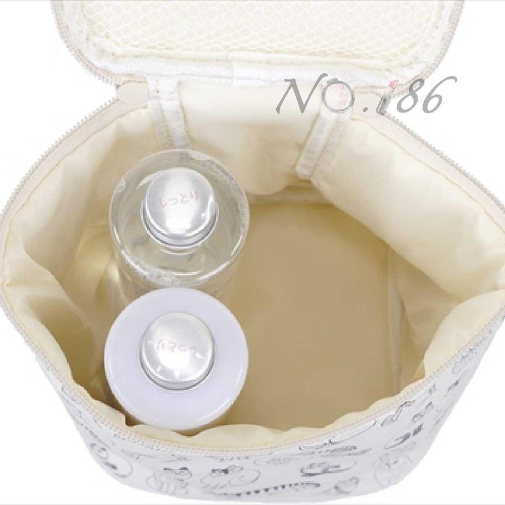 袋我走【LISA LARSON 白色貓咪化妝包 粉色小零錢包 兩件組】-細節圖6