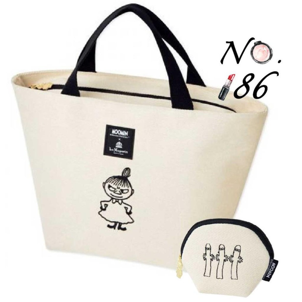 袋我走【MOOMIN 嚕嚕米小不點托特包+收納包兩件組】-細節圖2